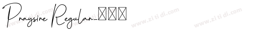 Praysire Regular字体转换